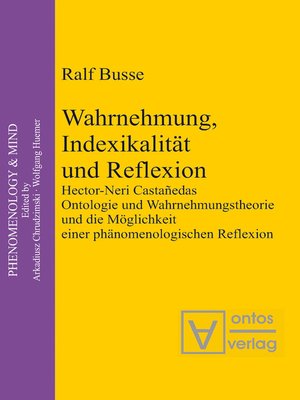 cover image of Wahrnehmung, Indexikalität und Reflexion